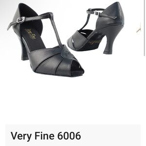 Capezio Black Peep-Toe Heels